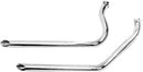 1-3/4" Slash-Cut Drag Pipes Chrome For Harley Davidson FL 1200 1970-1977 - 44.5 MM
