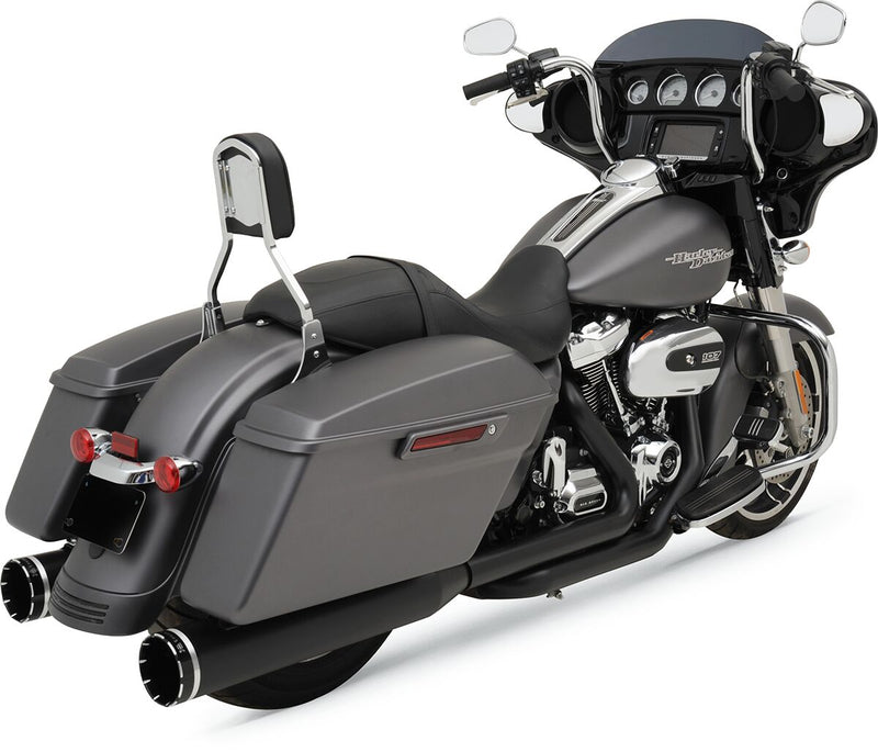 2-into-2 Dominator Exhaust System Black Harley Davidson FLH 1868 ABS 2021 - 11.5 CM