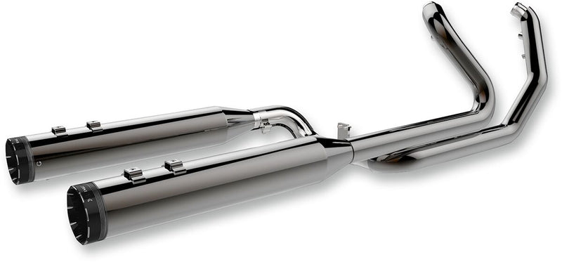 2-into-2 Dominator Exhaust System Black For Harley Davidson FLH 1868 2021 - 11.5 CM