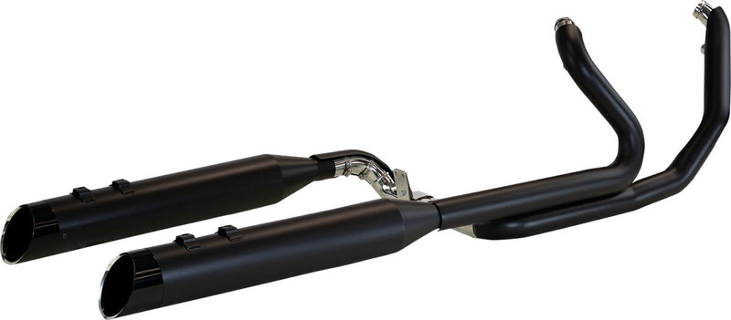 2-Into-2 Two-Step Crossover Header System Black For Harley Davidson FLH 1868 ABS 2021 - 11.5 CM