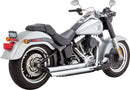 Big Shots Staggered 2-into-2 Exhaust System Chrome For Harley Davidson FLS 1690