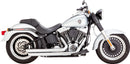 Big Shots Staggered 2-into-2 Exhaust System Chrome For Harley Davidson FLS 1690