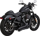 Big Radius Exhaust System Black For Harley Davidson XL 1200 C