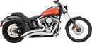 2-into-2 Big Radius Exhaust System Chrome For Harley Davidson FLST 1340