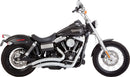 2-into-2 Big Radius Exhaust System Chrome For Harley Davidson FXD 1584