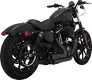 Mini Grenades Exhaust System Black / Matt For Harley Davidson XL 1200 C