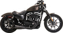 2-into-1 Upsweep PCX™ Exhaust System Black / Matt For Harley Davidson XL 1200 C