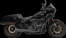 2-into-1 Road Rage III Exhaust System Black For Harley Davidson FLSB 1750 ABS 2018-2024