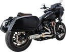 2-into-1 Supersport Exhaust System Brushed For Harley Davidson FLDE 1750 ABS - 10 CM