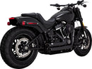 Shortshots Staggered PCX™ Exhaust System Black / Matt For Harley Davidson FLDE 1750 ABS