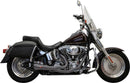 2-into-1 Ripper Exhaust System Black For Harley Davidson FLS 1690 2012-2017