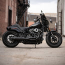 2-into-1 Super Street Exhaust System Black For Harley Davidson FLDE 1750 ABS 2018-2020