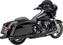 El Diablo Slip-On Mufflers Black For Harley Davidson FLH 1868 ABS