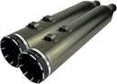 4-1/2" HP-Plus Slip-On Mufflers Satin / Smoked Chrome Harley Davidson FLH 1868 ABS 2021 - 11.5 CM
