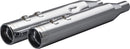 4-1/2" HP-Plus Slip-On Mufflers Chrome For Harley Davidson FLHR 1340 1995-1998 - 11.5 CM