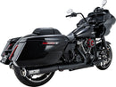 Supersport Slip-On Mufflers Black For Harley Davidson FLH 1868 ABS - 10 CM
