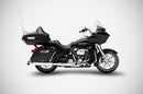 4.33 Inches Slash-Cut Slip-Ons Muffler for HD-TOURING E3 For Harley Davidson FLHR 1584 2007-2011