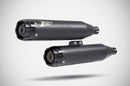 Overlapped Slip-Ons Muffler for HD-HERITAGE CLASSIC For Harley Davidson FLHCS 1868 ABS 2018-2024