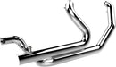 Aggressor 2-into-2 Crossover Headers with Heat Shields Chrome For Harley Davidson FLHR 1584 2009-2011