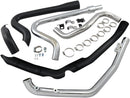 True Dual Headpipes Black For Harley Davidson FLH 1868 ABS