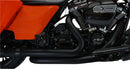 Aggressor 2-into-2 Crossover Headers with Heat Shields Black For Harley Davidson FLHFB 1868 ABS 2023