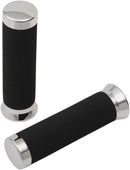 7/8 Inch Cruiser Grips Black - 150 MM