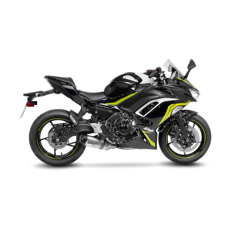 LV One Evo Stainless Steel Full-System Exhaust Matt Black For Kawasaki KLE 650 ABS