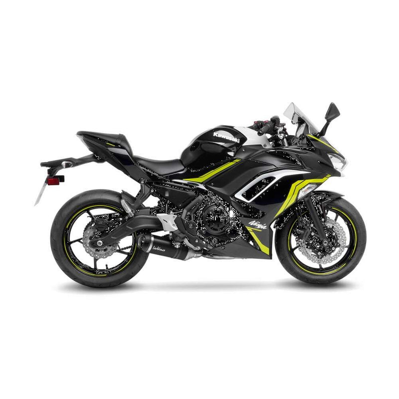 LV One Evo Carbon Full-System Exhaust Matt Black For Kawasaki KLE 650 ABS