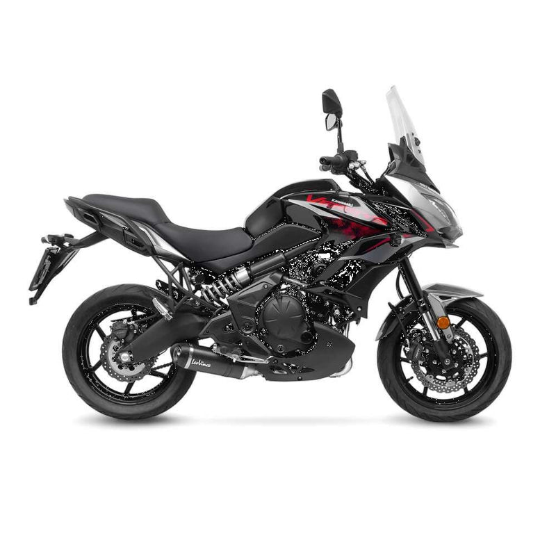 LV One Evo Carbon Full-System Exhaust Matt Black For Kawasaki KLE 650 ABS