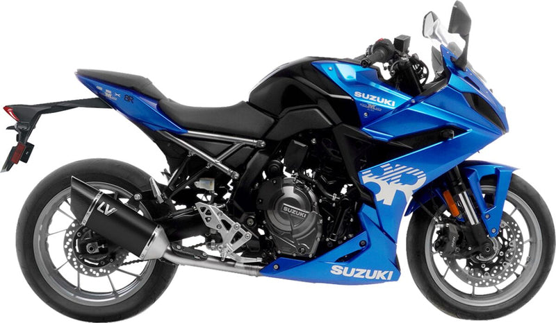 LV-14 R Exhaust System Matt Black For Suzuki GSX-8R 800 ABS