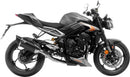 LV-14 R Exhaust System Black For Triumph Street Triple 765 R ABS
