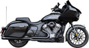 2-into-1 Qualifier Exhaust System Guardian Black For Indian Challenger 108 ABS 2020-26