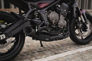 60'S Silencer Full Exhaust System, Collector with pre-silencer BOX in AISI 304 stainless steel Matt Black For Triumph TIGER SPORT 660 ABS 2022-2026