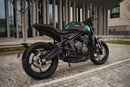 60'S Silencer Full Exhaust System, Collector with pre-silencer BOX in AISI 304 stainless steel Matt Black For Triumph TIGER SPORT 660 ABS 2022-2026