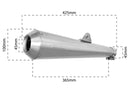 CLASSIC Slip-On Muffler Stainless Steel - 36.5 CM