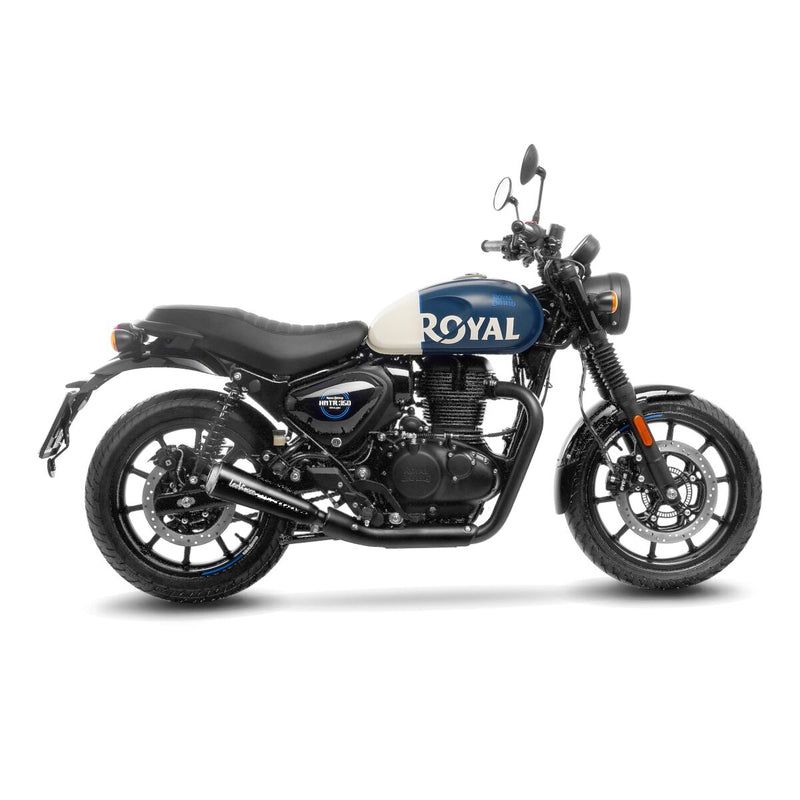 GP One Slip-On Muffler Matt Black For Royal Enfield HNTR 350 ABS