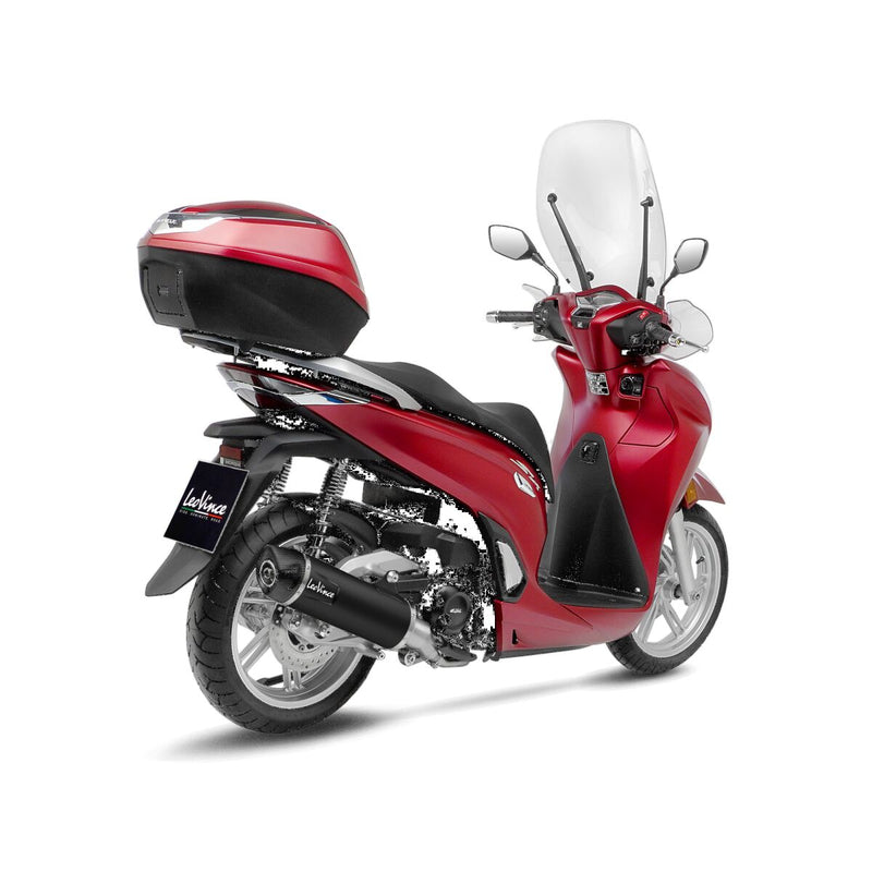 Nero Slip-On Muffler - Stainless Steel Matt Black For Honda ADV 350 ABS