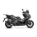 Nero Slip-On Muffler - Stainless Steel Matt Black For Honda ADV 350 ABS