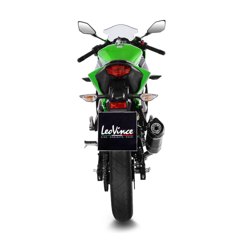 LV One Evo Carbon Slip-On Muffler Matt Black For Kawasaki Ninja 125 ABS