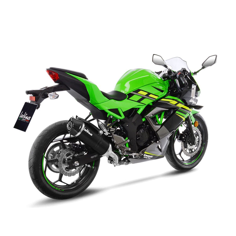 LV One Evo Carbon Slip-On Muffler Matt Black For Kawasaki Ninja 125 ABS