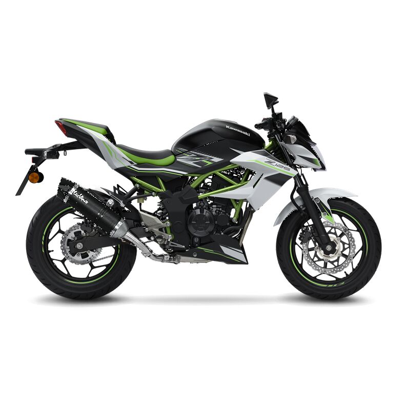 LV One Evo Carbon Slip-On Muffler Matt Black For Kawasaki Ninja 125 ABS
