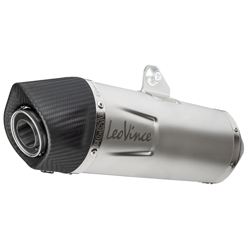 LV One Evo Stainless Steel Slip-On Muffler Titanium Look For Honda ADV 350 ABS