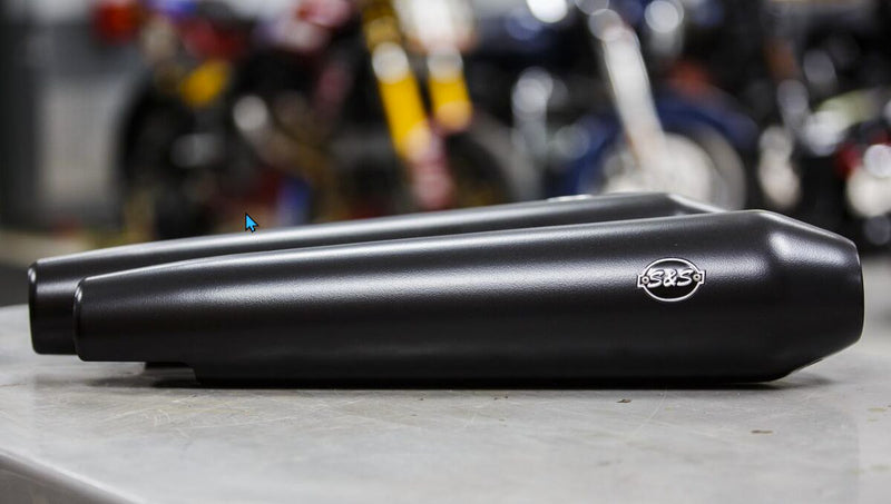 Race only Slip-On Mufflers Black