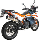 Adventure Hi-Output 450 Slip-On Muffler Brushed For Husqvarna NORDEN 901 ABS - 11.5 CM