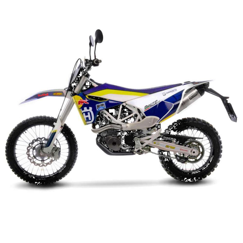 LV One Evo Stainless Steel Slip-On Muffler Black For Husqvarna 701 Enduro