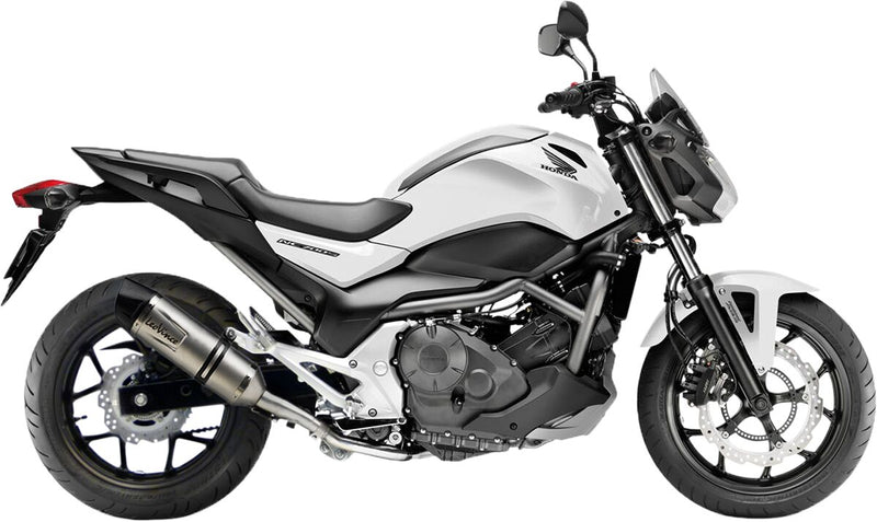 LV One Evo Stainless Steel Slip-On Muffler Titanium Look For Honda NC 700 D ABS