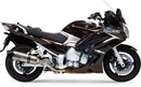 LV One Evo Stainless Steel Slip-On Muffler Black For Yamaha FJR 1300 ABS