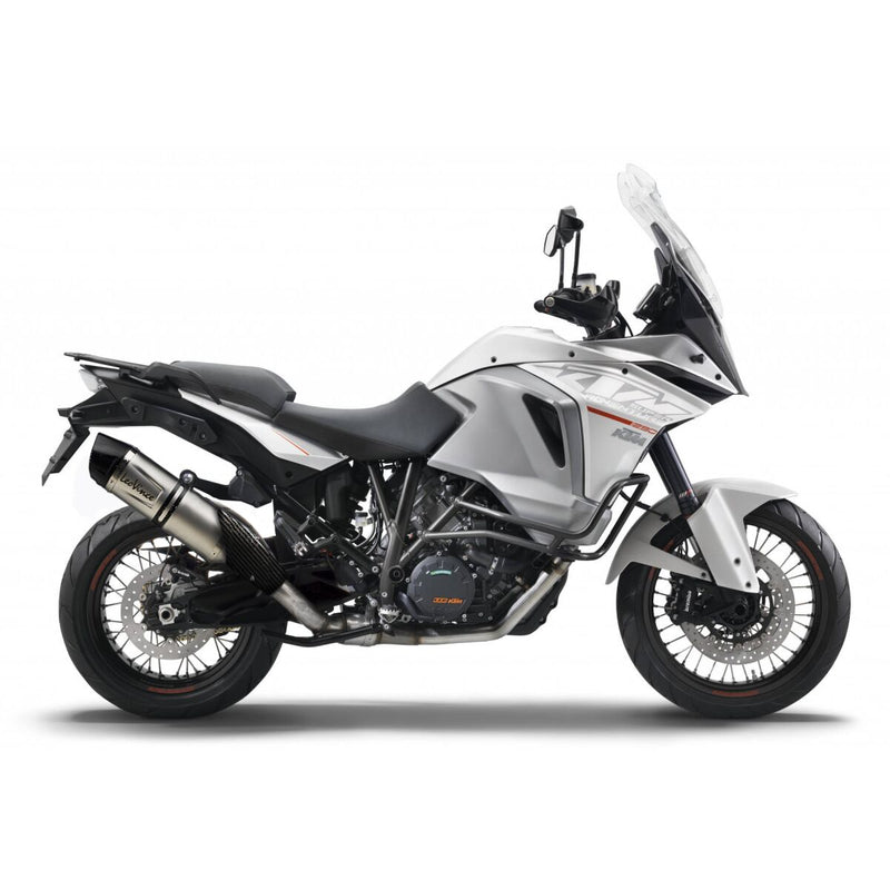 LV One Evo Stainless Steel Slip-On Muffler Black For KTM Adventure 1050 ABS