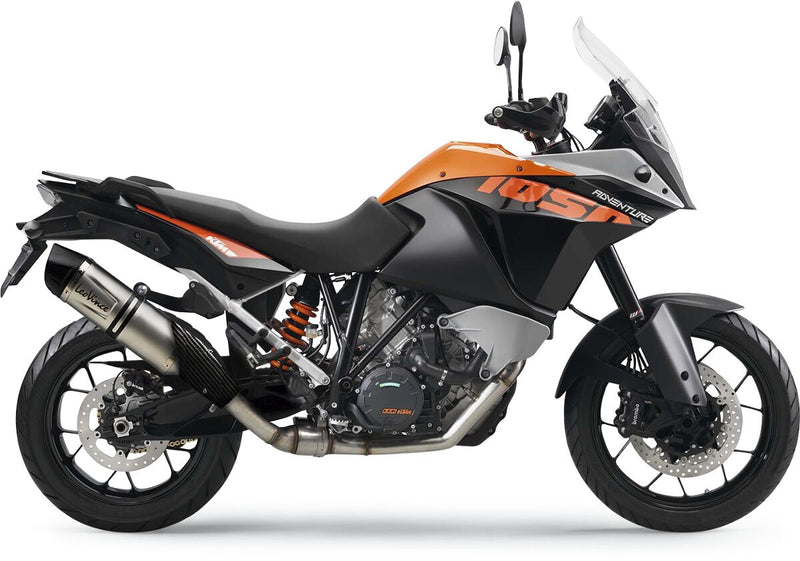LV One Evo Stainless Steel Slip-On Muffler Black For KTM Adventure 1050 ABS