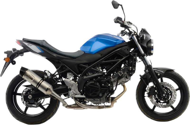 LV One Evo Stainless Steel Slip-On Muffler Black For Suzuki SV 650